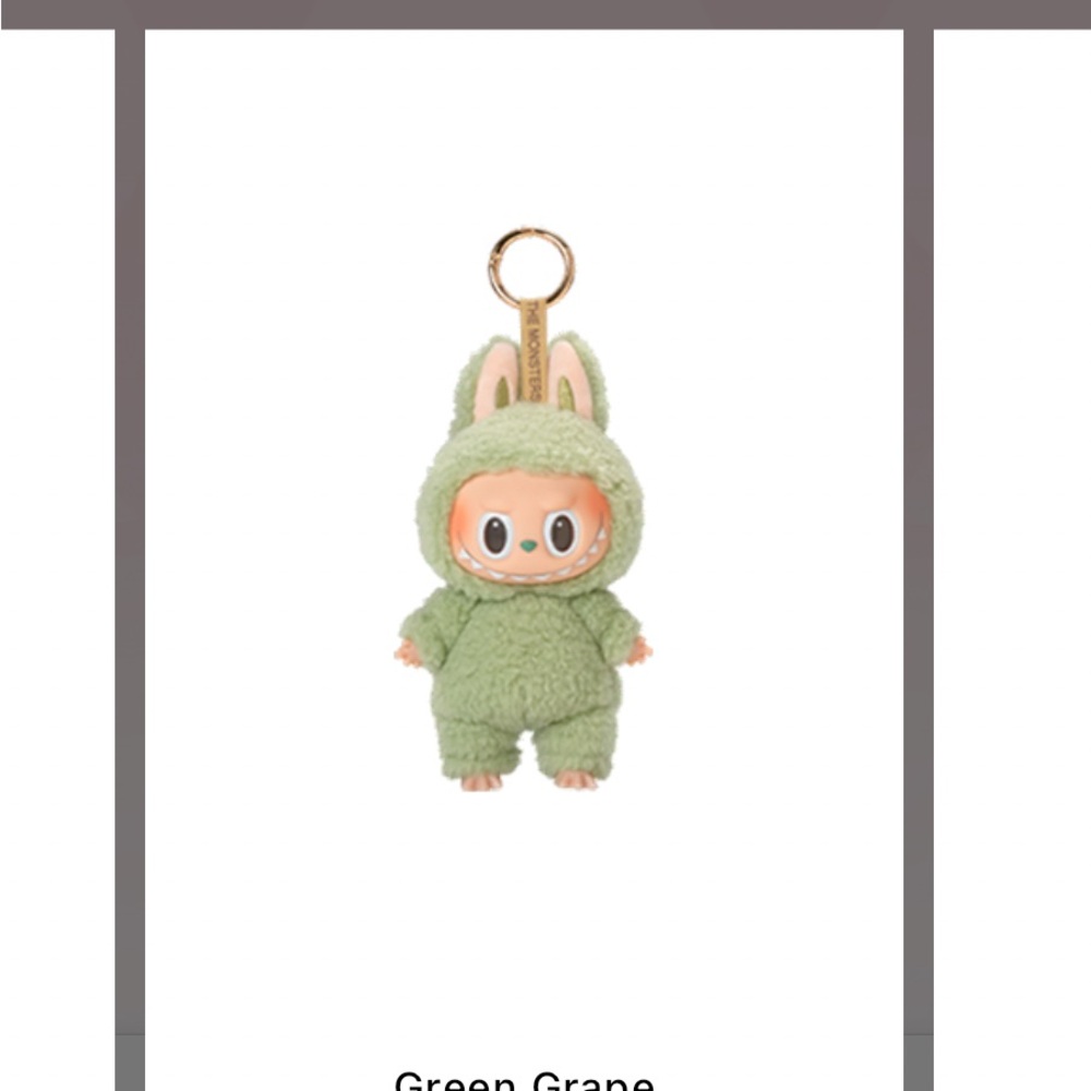 Popmart The Monsters Labubu Green Grape Macaron